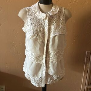 giuliana rancic cream blouse